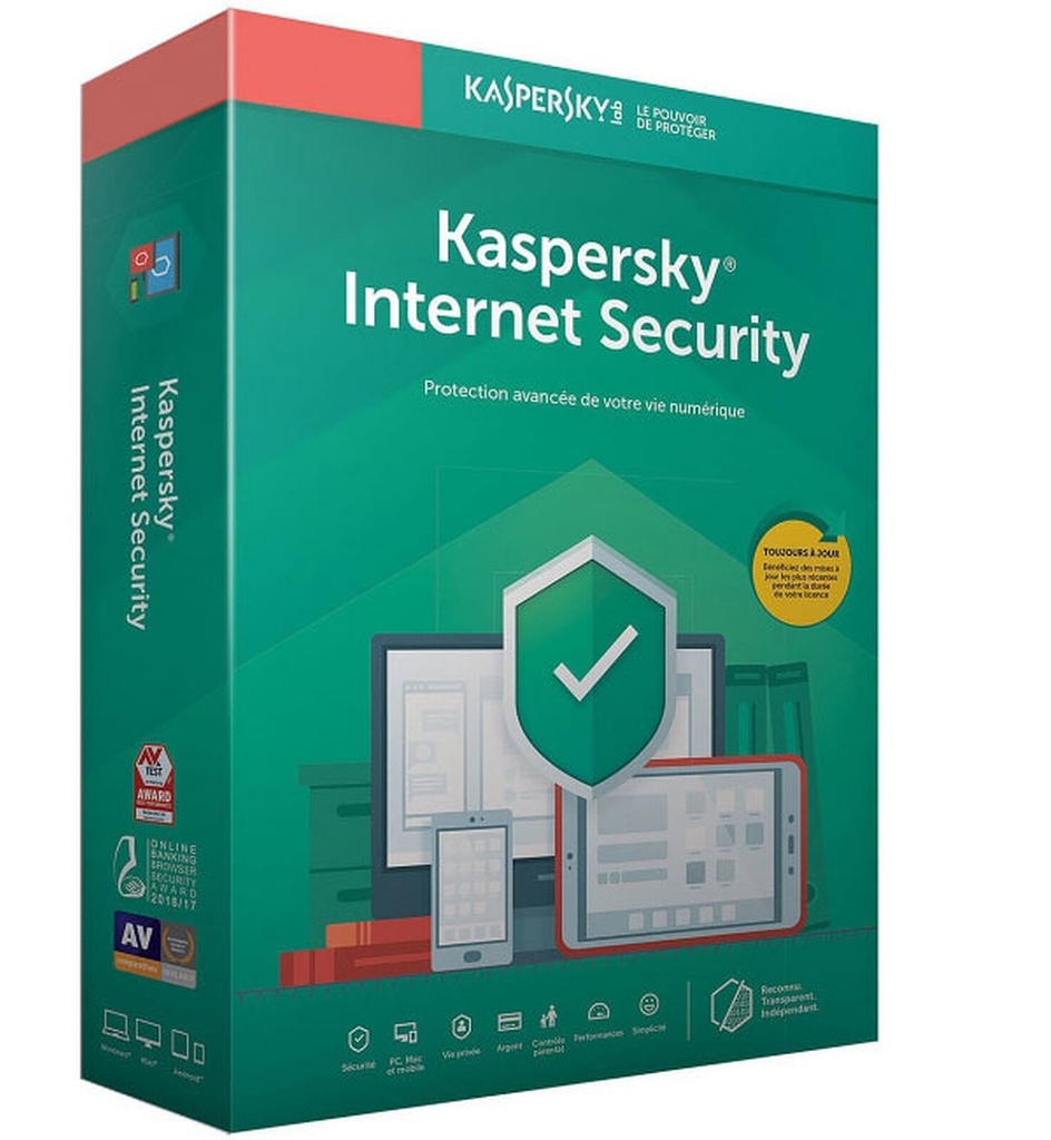 Kaspersky Internet Security - 10 Postes / 1 an