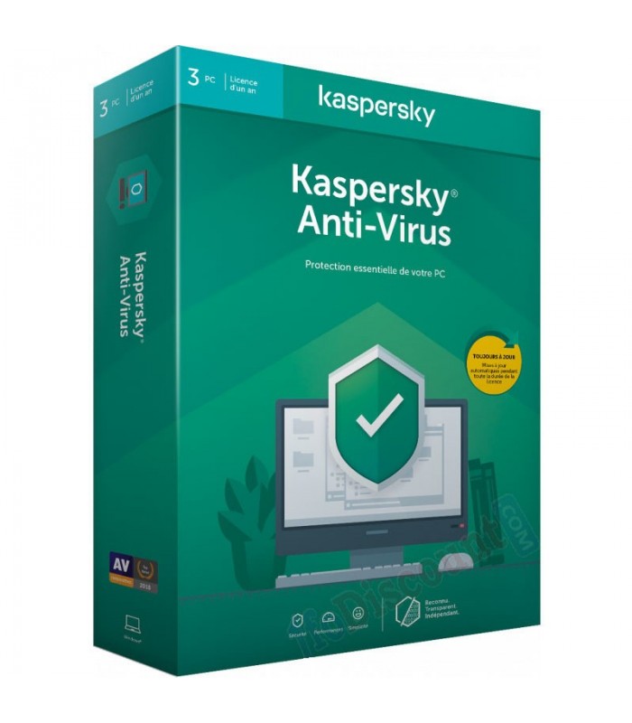 Kaspersky Anti-virus - 3 Postes / 1 an