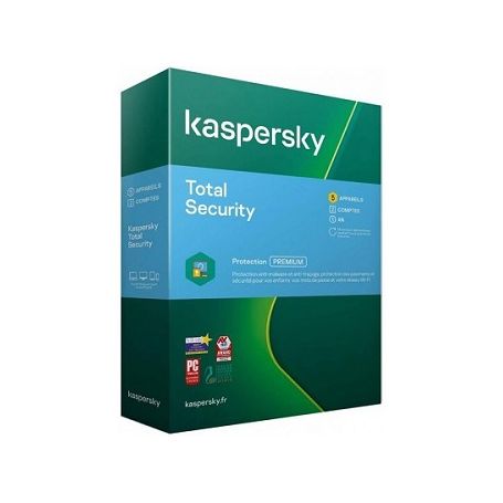 Kaspersky Total Security - 5 Postes / 1 an