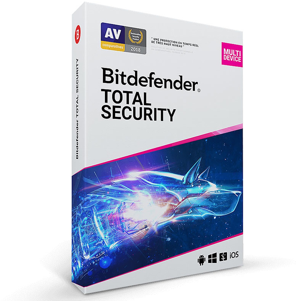 Bitdefender Total Security 2 ans 10 PC