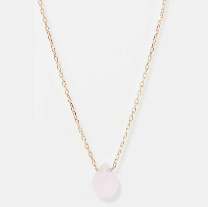 Collier Moonstone 'IVICA' quartz rose (3C/H25509RoJ)