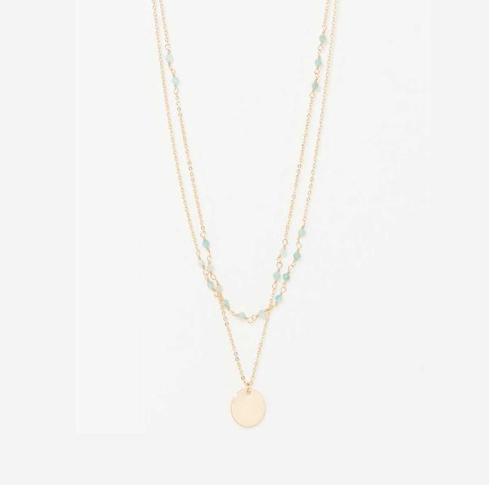 Collier Moonstone 'Elynne' amazonite (3C/L120Vj)