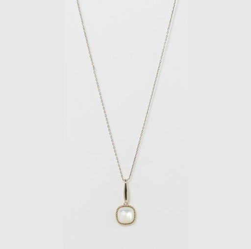 Collier Moonstone 'Phybie' Nacre blanche (3C/A9297Blj)