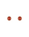 Boucles d'oreilles Moonstone "Lou" Agate rouge (3E/A661Rj)