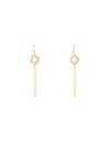 Boucles d'oreilles Moonstone Solange Quartz Rose (3E/C366Roj)