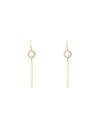 Boucles d'oreilles Moonstone Solange Quartz Rose (3E/C366Roj)