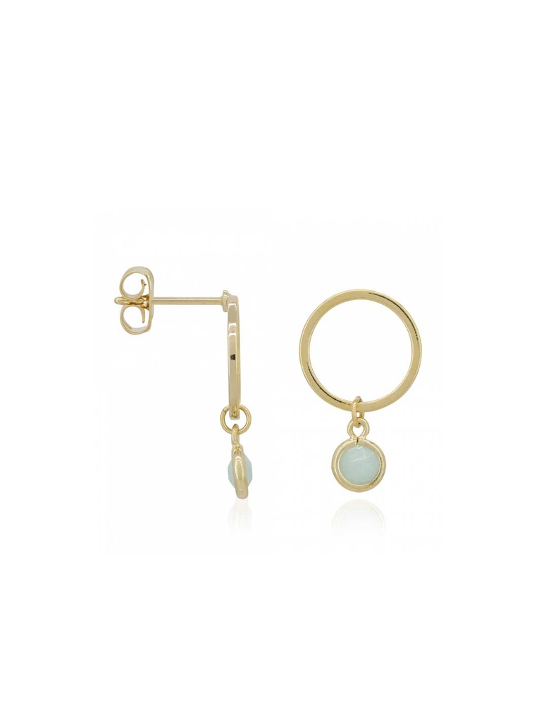 Boucles d'oreilles Moonstone "Maud" Amazonite (3E/S060VJ)