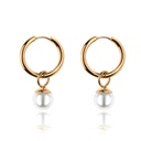 Boucles d'oreilles Victoria Walls en or avec perle (VE1104G)