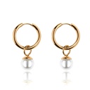 Boucles d'oreilles Victoria Walls en or avec perle (VE1104G)