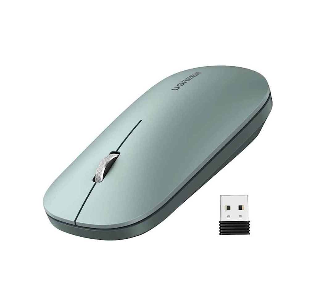 Souris sans fil Ugreen 2.4Ghz Vert (90374)