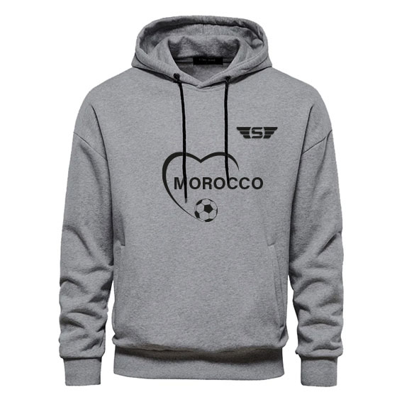 Sweat à capuche Hoody Pratik Gris Edition spéciale football