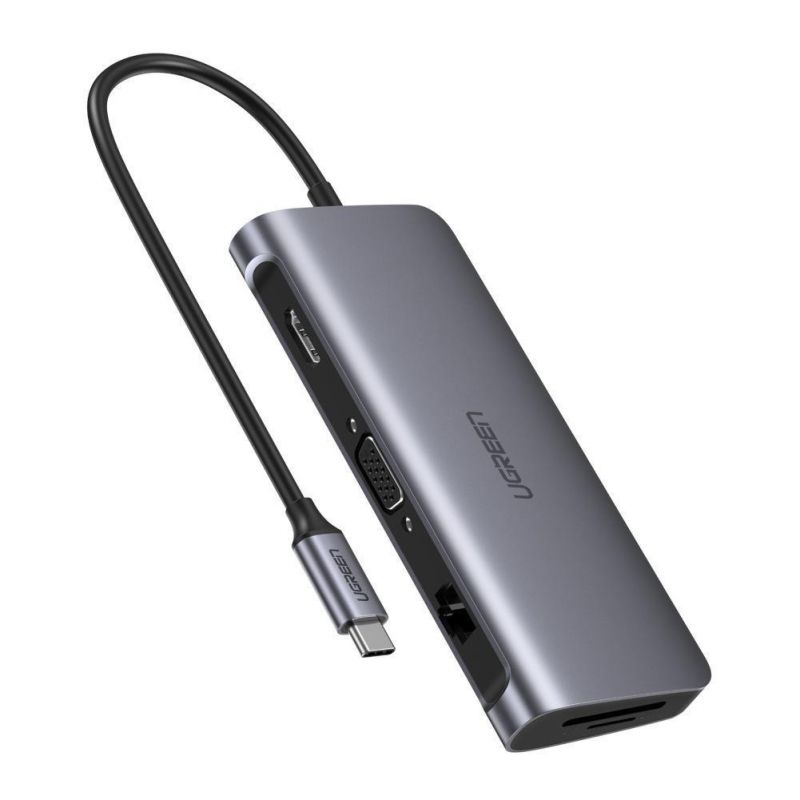 Hub USB-C Ugreen 9 en 1 Supporte PD (Power Delivery) (40873)