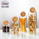 Bocaux de rangement Verre Liège 4 pièces PANDIANI