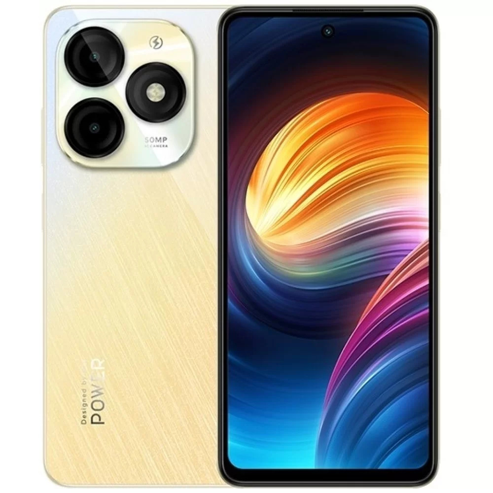 Itel P55 24GB(8+16GB)/256GB, 50MP, 6.6” HD+ 90Hz, 18W | Brilliant Gold