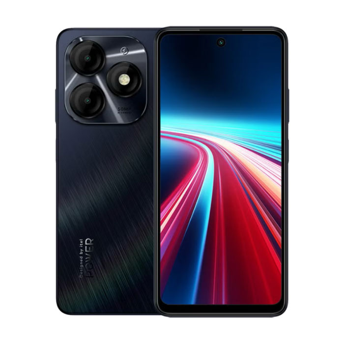 Itel P55 24GB(8+16GB)/256GB, 50MP, 6.6” HD+ 90Hz, 18W, Moonlit Black
