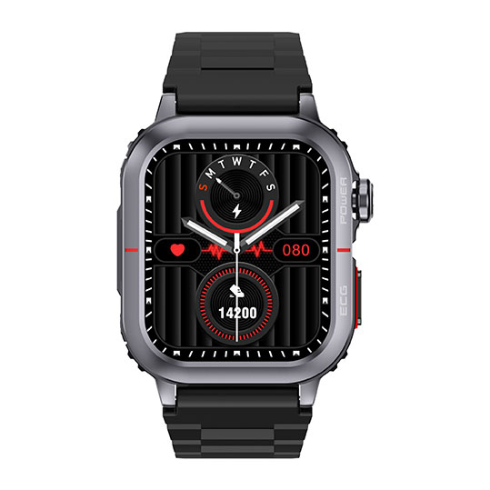 Itel Smartwatch E1 - 1.95" AMOLED, 300mAh, Noir