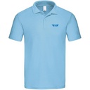 POLO LEGEND unisexe Bleu ciel 100% cotton Smartedge Adventures