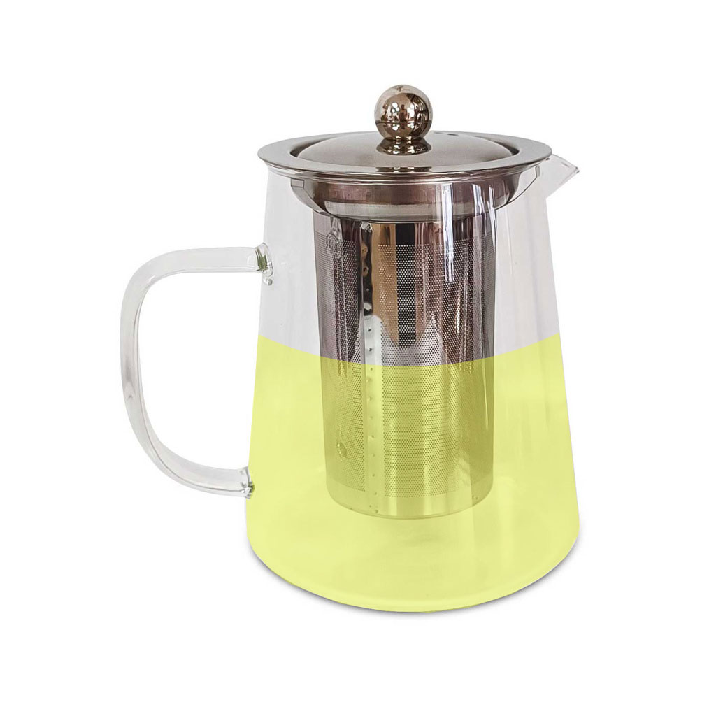 Pandiani Théière en verre avec filtre 900ml Résistant au feu et la chaleur