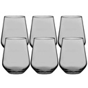 Verre à eau Allegra 42cl lot de 6 verres Pasabahce H 10,9 Ø 8,9 cm Gris