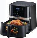 Black+Decker Aerofry Grand Digital Air Fryer, 5.6L 12 en 1 pavé tactile (AF5800-B5)