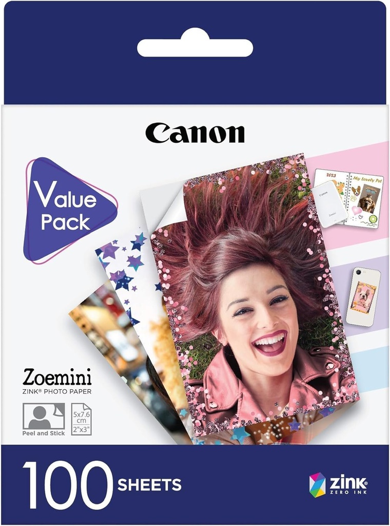 Canon Papier photo ZoeMini - Zink Paper ZP-2030 100 feuilles