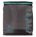 Sac isotherm 20L avec poches latérales Gris