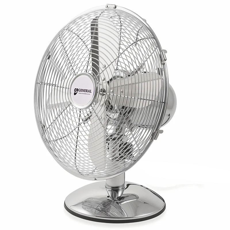 Ventilateur sur pied vintage léger en métal GENERAL 16"