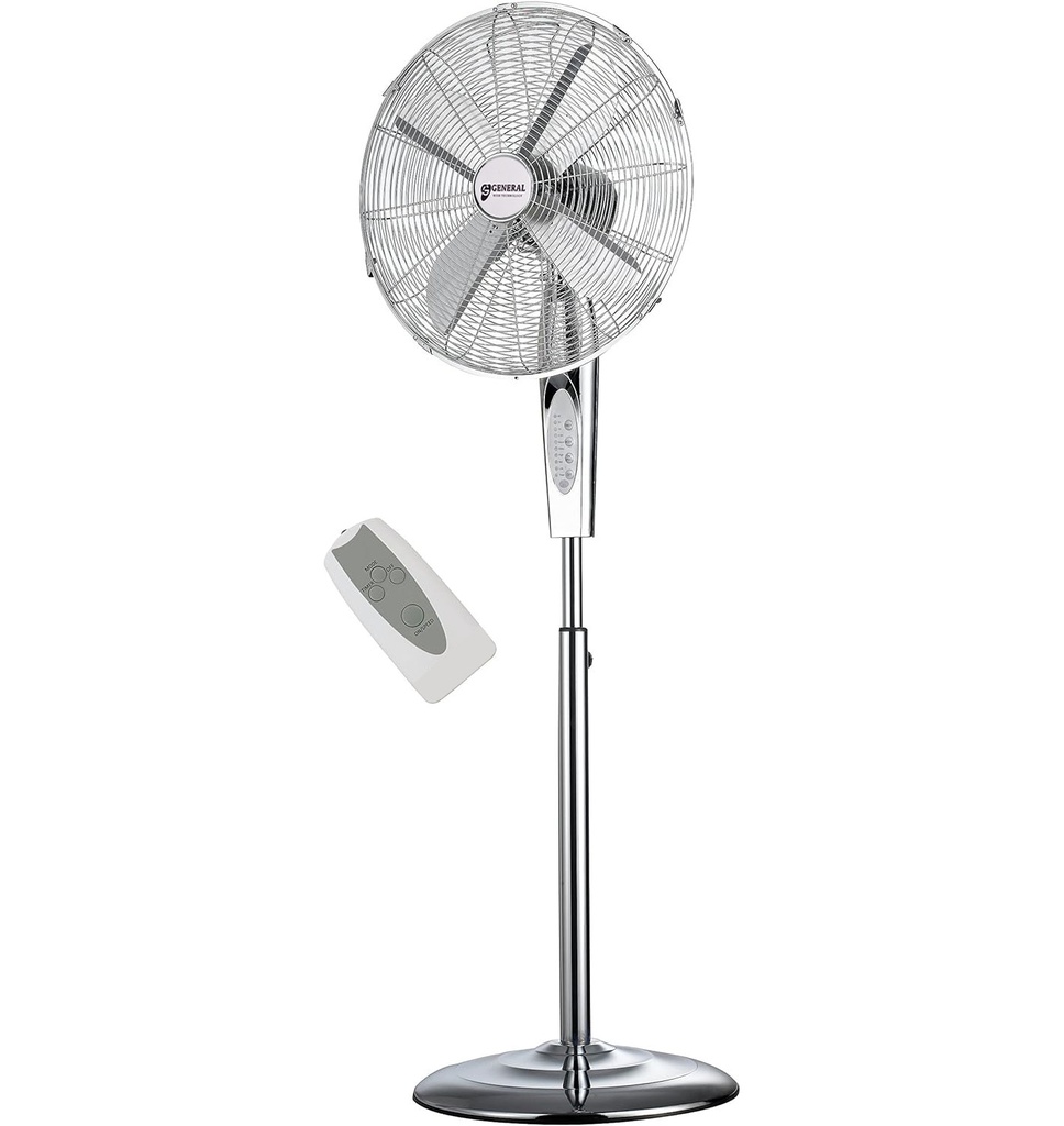 Ventilateur sur pied vintage GENERAL 16" Télécommande
