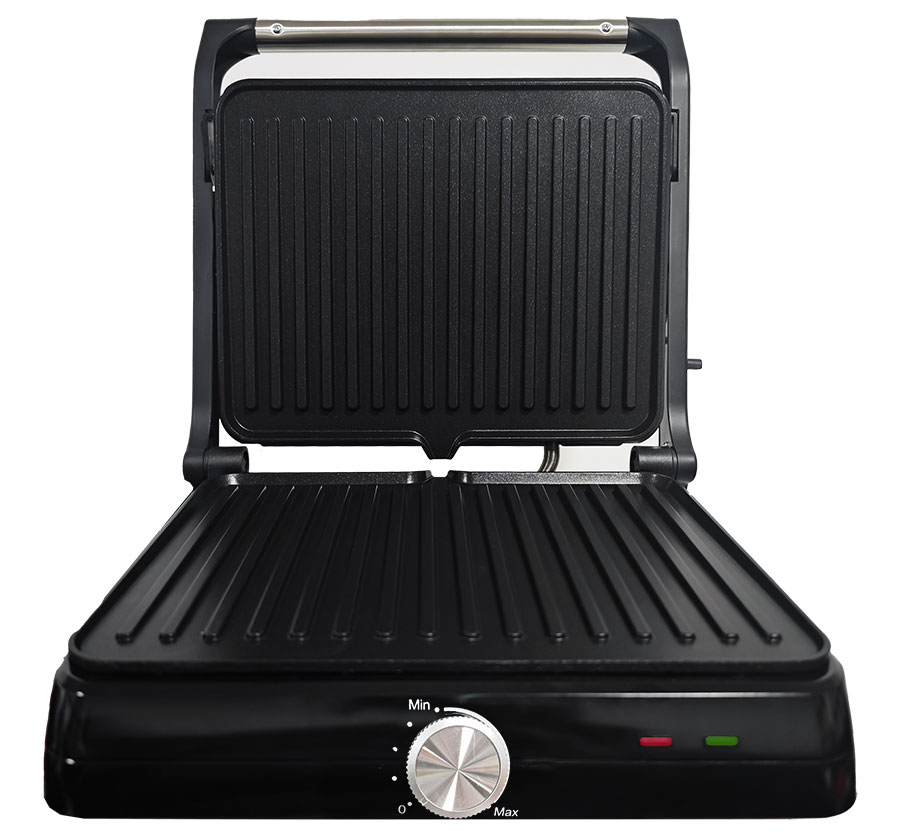 Panini Grill Toast Granit Céramique 2000W Pro Antiadhésif sans huile ni beurre Noir