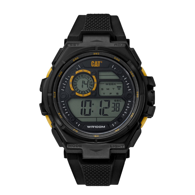 Montre Caterpillar Digital en silicone Chronographe Noir (OD.167.21.147)