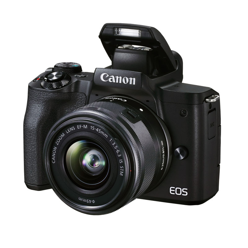 Appareil photo Canon EOS M50 Mark II hybride + objectif EF-M 15-45mm (4728C007AA)