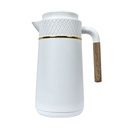 Thermos 1L, Chaud & Froid, Blanc Brittany motif
