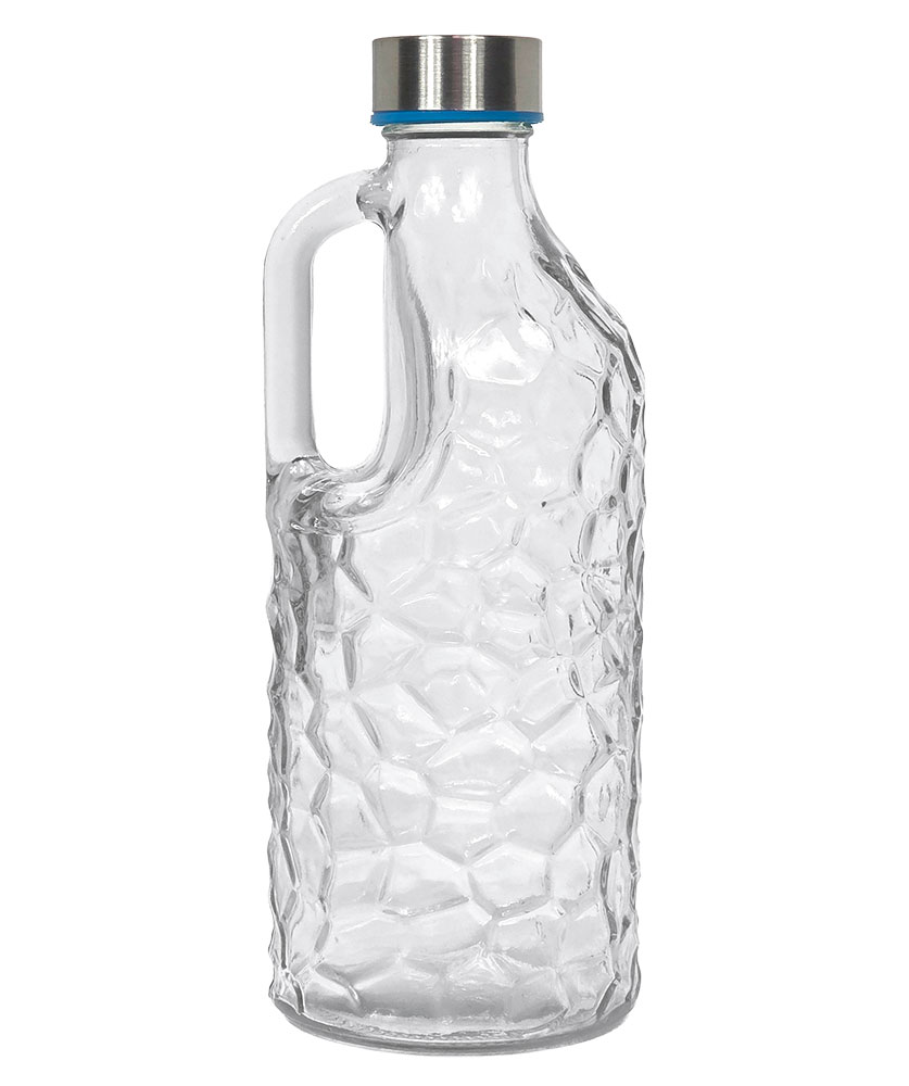 CARAFE EN VERRE ELEGANTE PANDIANI AVEC COUVERCLE Bouteille 1,2L