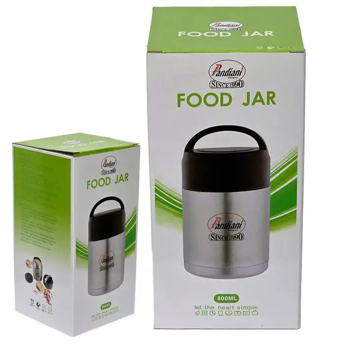 Lunch Box - porte manger - 800ml - thermos en acier inoxydable - Design contemporain