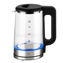 Luxus Bouilloire Électrique en Verre 1,8 Litre – 1500W – Éclairage LED Bleu – Arrêt Automatique – Design Inox & Verre