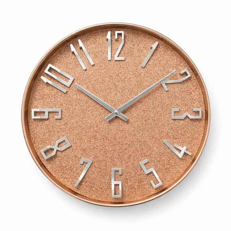 Pandiani Horloge Murale Design Rose Gold Effet Pailleté