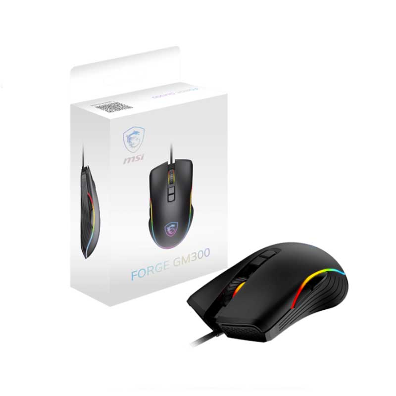 Souris Gaming MSI FORGE GM300 RGB 7200 DPI Filaire