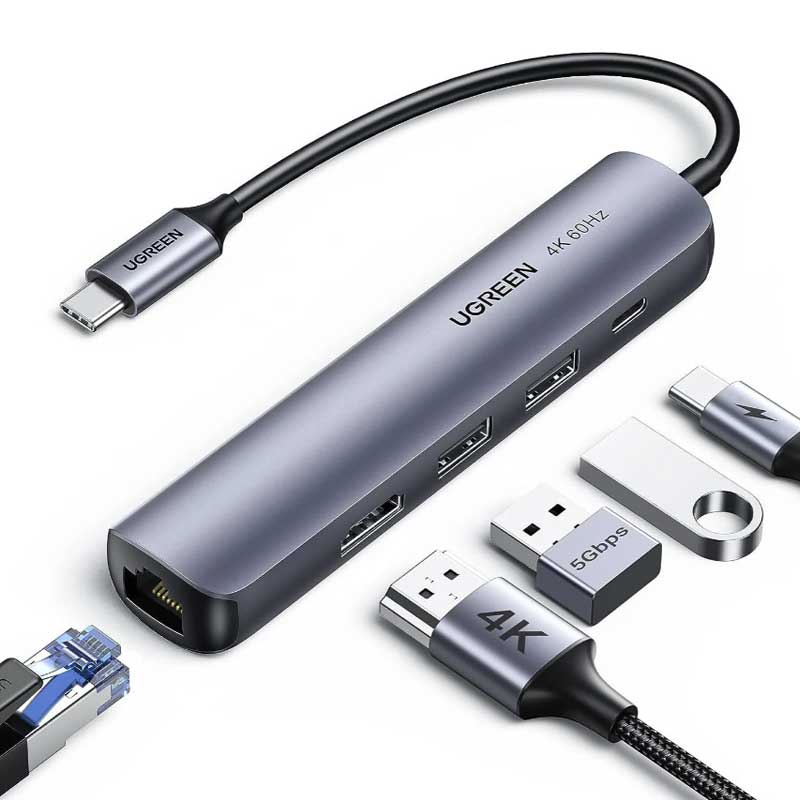 Mini Station d’accueil USB-C Ugreen 5-en-1 – HDMI 4K – PD 100W