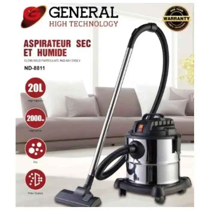 Aspirateur Eau et Poussière General ND-8811 20L 2000W