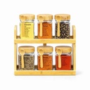 Service à Épices Pandiani – 6 Pots avec Support de Rangement Design