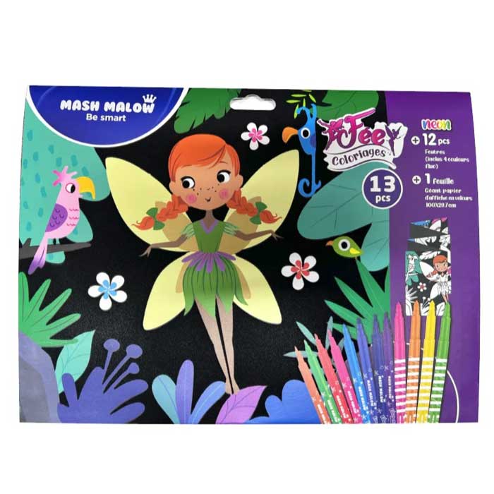 Set de Coloriage Velours Fairy Velvet Mash'Malow Busquets