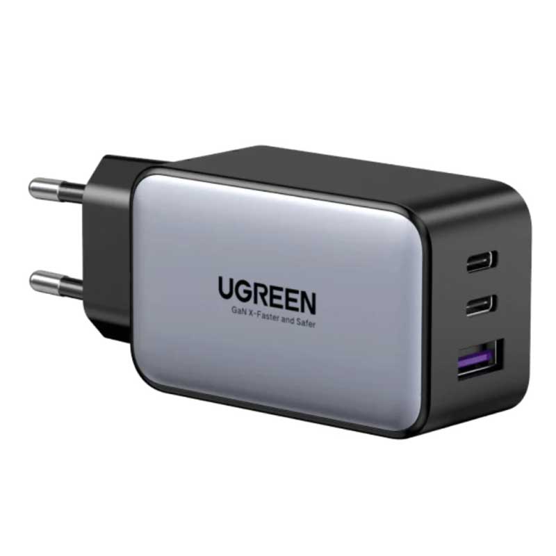 Chargeur mural UGREEN Nexode 65W GaN 3 ports USB-C / USB-A