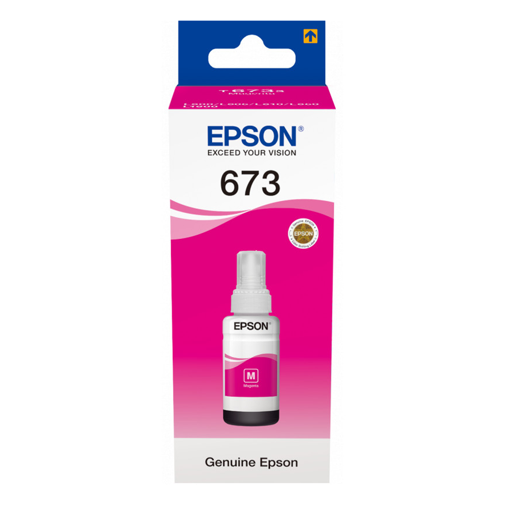 Bouteille d'encre Epson 673 Magenta (C13T67334A)