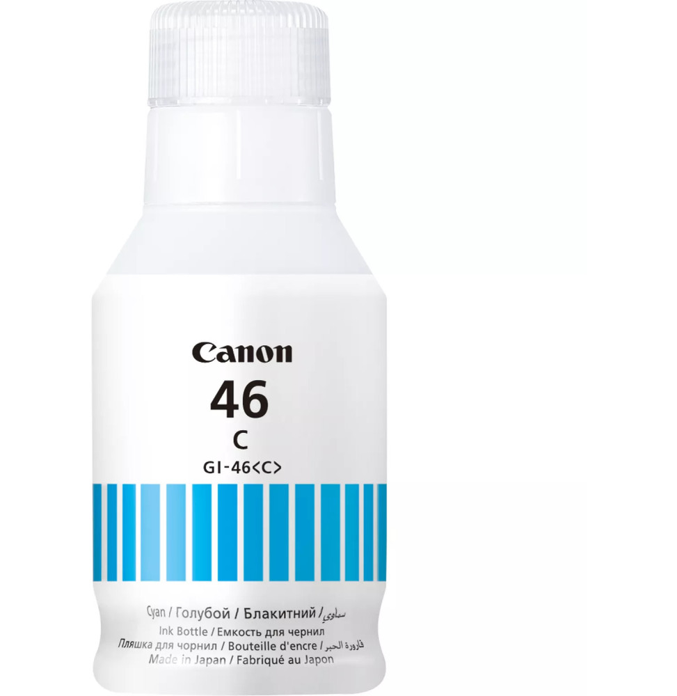 Bouteille d'encre Canon GI-46 Cyan (4427C001AA)