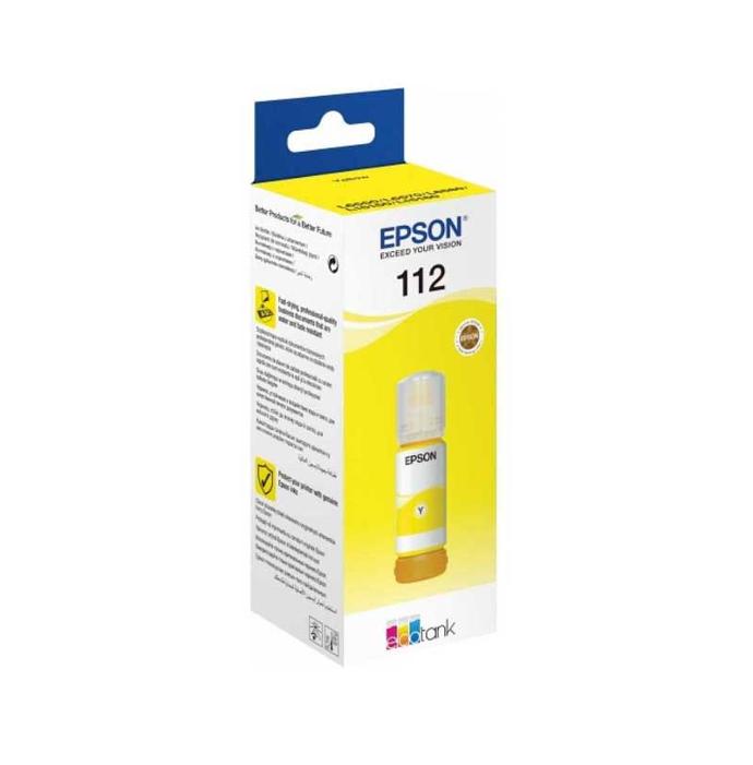 Epson 112 Jaune - Bouteille d'encre EcoTank d'origine (C13T06C44A)