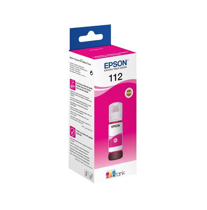 Epson 112 Magenta - Bouteille d'encre EcoTank d'origine (C13T06C34A)