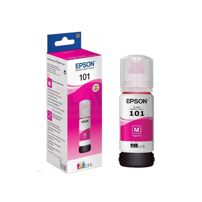 Epson 101 Magenta - Bouteille d'encre EcoTank d'origine (C13T03V34A)