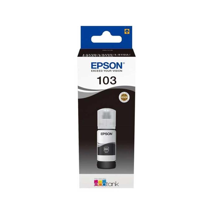 Epson 103 Noir - Bouteille d'encre EcoTank d'origine (C13T00S14A)