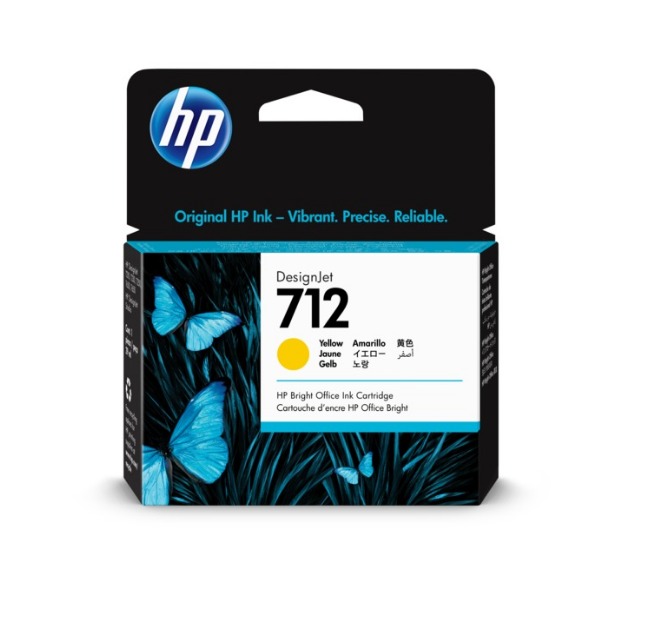 Cartouche HP 712 Yellow (3ED69A)