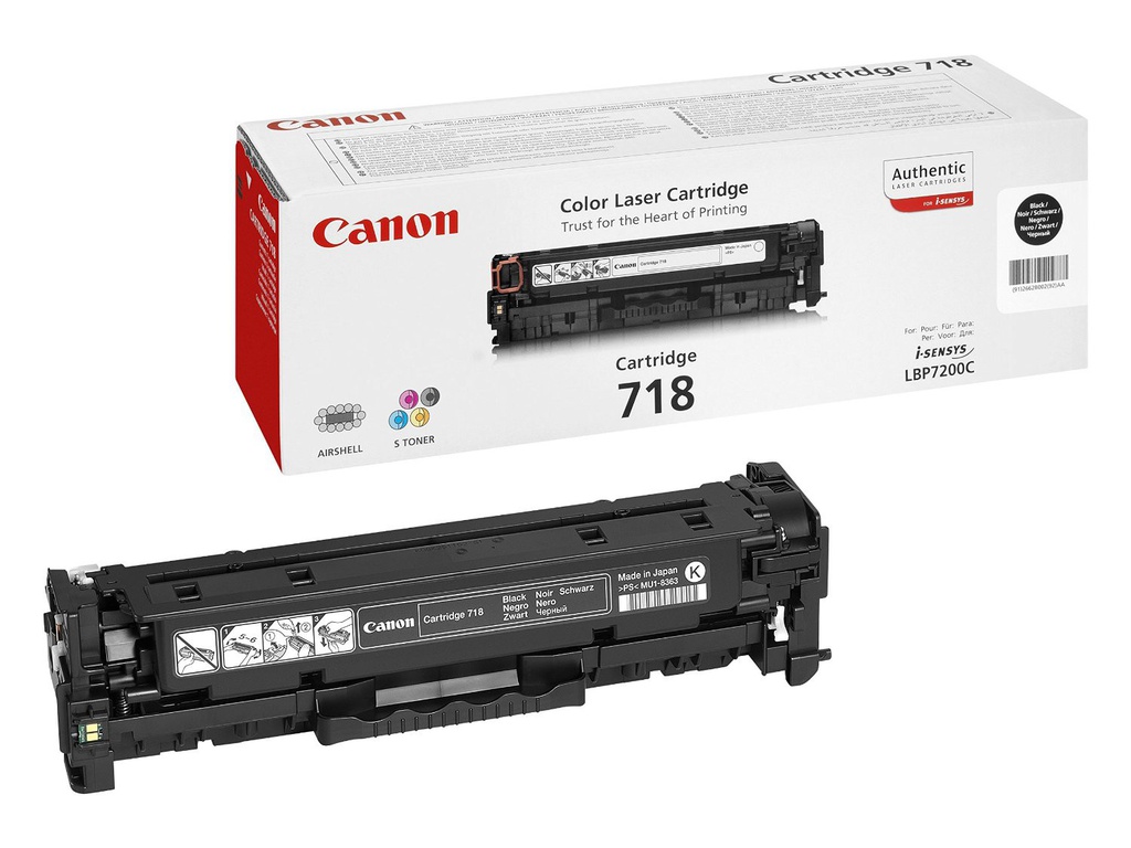 Toner 718 Black (2662B002AA)